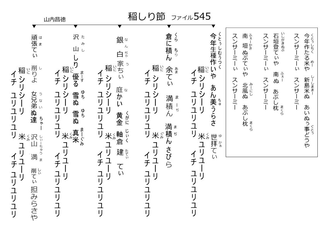 沖縄民謡歌詞 沖縄直販